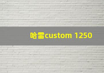 哈雷custom 1250